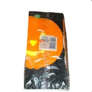 Vintage Gibson Halloween Jack-O-Lantern Tablecover Pumpkin Tablecloth 54x96‎ NEW